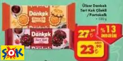 ÜLKER DANKEK TART KEK ÇİLEKLİ PORTAKALLI 180GR